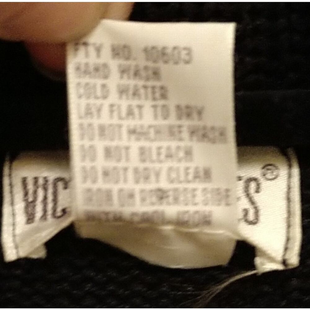 Victoria Jones Black Beaded Cardigan size Medium - Picture 7 of 8